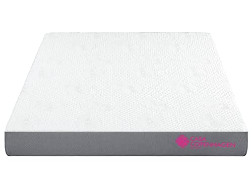 Image of Casa Copenhagen Orthopedic Memory Foam 6-Inch Double Size Mattress 7 Years Warranty (78x60x6 Inches, Snow White)