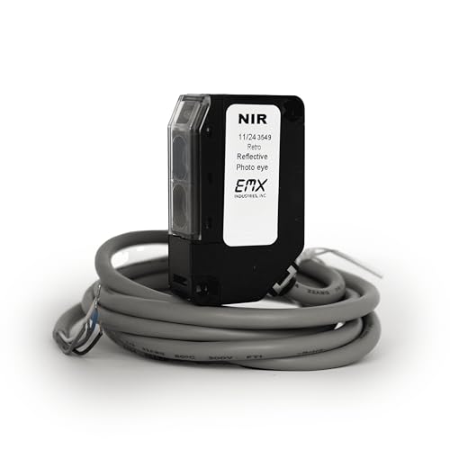 EMX NIR-50-325 Kit Retroreflective Photoeye Kit Sensor Reflector Hood 30 ft IP66