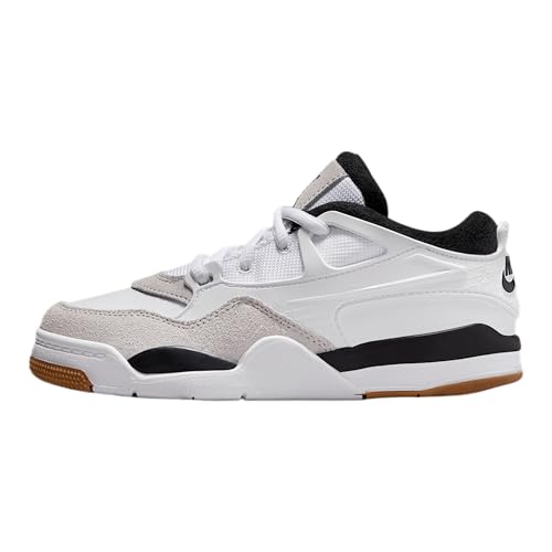 Jordan 4 RM Little Kids' Shoes (White/Neutral Grey/Gum Medium Brown/Black)
