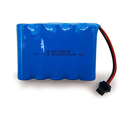 ESOURCE(2-Pack) 6.0V 1000mAh Ni-CD AA Rechargeable Battery Pack Fit for 11 Channel RC Excavator RC Truck Amphibious Stunt RC Cars Vehicles,SM-2P Plug with (2PCS) USB Charging Cable by GLESOURCE - Used condition - Image 4