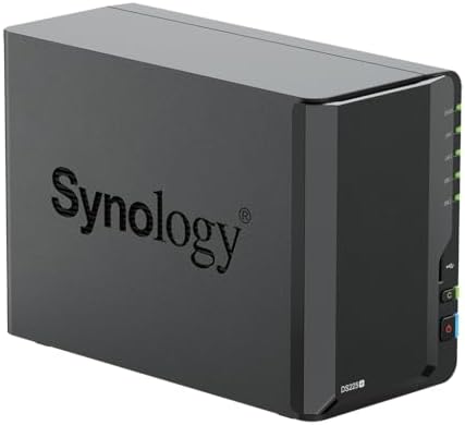Synology DS225+ 32TB (Synology HAT3310-16T) 2-Bay Plus Series - Intel Celeron J4125 Quad-Core, 2GB Non-ECC DDR4 SODIMM 1x2.5GbE and 1x1GbE RJ-45 LAN Port - 5