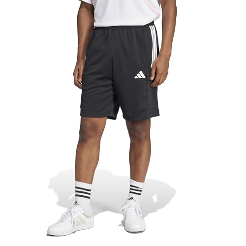 Adidas Men's Tiro Cargo Sportswear Shorts, Black/White, Medium