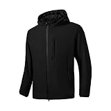 tony backer giacca jacket uomo invernale softshell impermeabile antivento con cappuccio giacca calda giubbotto uomo trekking casual (6xl, nero-05)