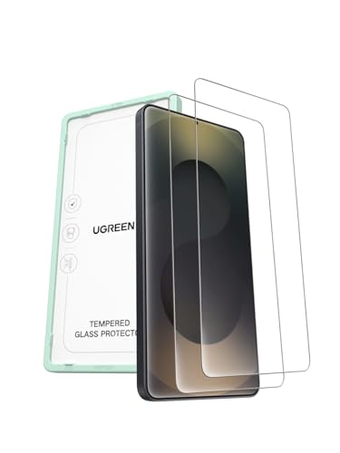 UGREEN for S26 Ultra Screen Protector 9H Military Grade Ultimate Drop Protection Instant Fingerprint Unlock Ultra Clear Tempered Glass Screen Protector Anti Scratch Easy to Install (2 Pack)