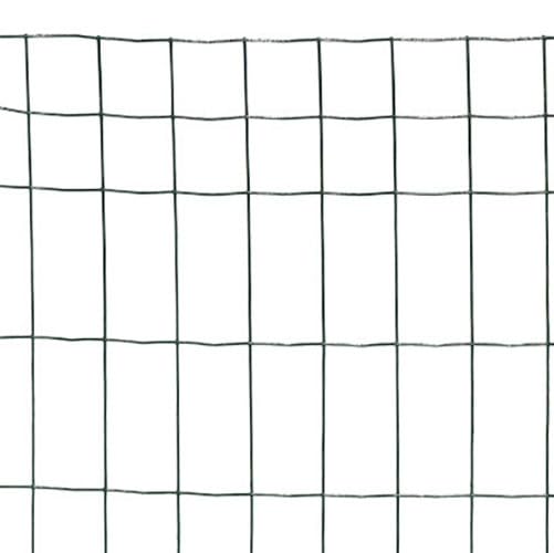 Garmix Gartenzaun Maschendraht Gitterzaun Wildzaun Schweißgitter Grün 25m 5x10cm 2,10mm (60 cm)