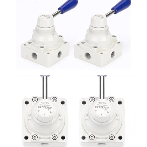 Vanne pneumatique 4HV230-08 rotative avec levier de commande manuelle - 8