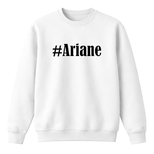Sweat #Ariane blanc et noir le cadeau assorti parfait pour parents et enfants