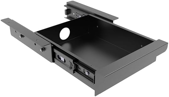 Cajón extraíble deslizante montado debajo del escritorio para escritorio de oficina o mesa, organizador de almacenamiento para estación de trabajo