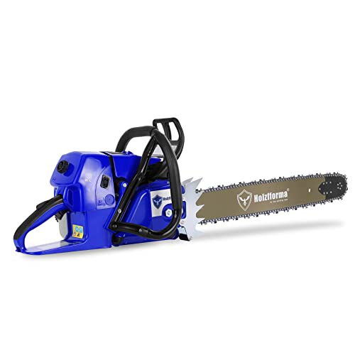 Holzfforma 92CC G660 Gasoline Chain Saw Chainsaw Blue Thunder with 84DL 3/8 .063 25 Inch Guide Bar and Saw Chain