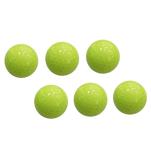 Hemoton 6Pcs Glow Golf Balls Automatic Light Absorbing Night Balls for Enhanced Visibility Durable Reusable for Nighttime