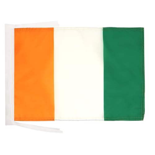 AZ FLAG - Drapeau Côte d'Ivoire - 45x30 cm - Pavillon Ivoirien 100% Polyester Avec Deux Cordelettes - 20g