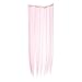 SWACC 7 Pcs Full Head Party Highlights Clip on in Hair Extensions Colored Hair Streak Synthetic Hairpieces (22-Inch Straight, Pink)