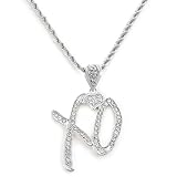 17VKL New 2026 Unise High Hip Hop XO Letter Pendant Necklace for Women Men, Iced Out Letter Jewelry Lovers Pendant Fashion Trendy Accessories Creative Gift (Silver)