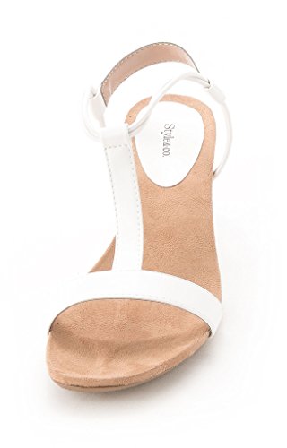 Image of Style & Co. Womens Mulanepwt Sequined Wedge Sandals