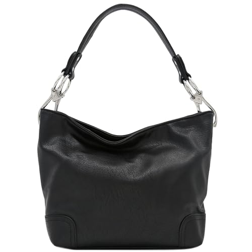 Image of Hobo Shoulder Bag with Big Snap Hook Hardware