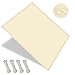 Produktbild Sonnensegel +inkl Befestigungsseile 6 x 6 m Sonnensegel Wasserdicht, Sichtschutz Windschutz Tarp Premium PES Polyester wasserabweisend imprägniert für Balkon Terrasse Garten, Creme Farben