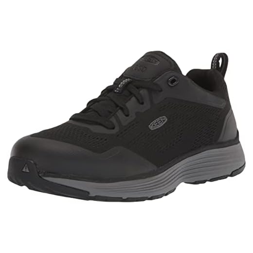 KEEN Utility Women's Sparta 2 Low Alloy Toe ESD Industrial Work Shoes, Steel Grey/Black, 9 Wide