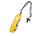 Scuba Choice Foldable BCD Knife with Yellow Handle and Black Blade Point Tip for Scuba Diving - Stainless Steel Blade, Compact Durable Diving Knife with Clip & Lanyard - Made in Taiwan