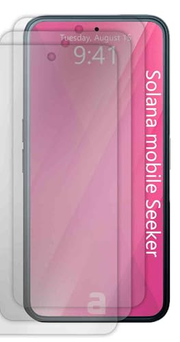 apgo 3x Protector de Pantalla Ultra-Clara Hydrogel para Solana mobile Seeker, Película de Hidrogel, Flexible, Suave TPU con capa de posicionamiento para una fácil instalación
