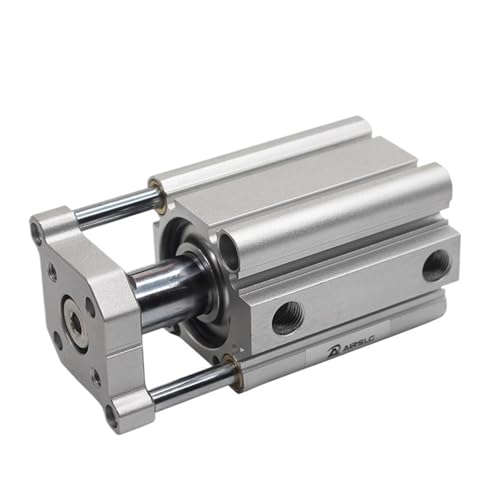 EBGAZSPD CQMB SMC Tipo CQMB20/25/32 Cilindro Sottile Senza Corsa Magnetica Cilindro Pneumatico Compatto a Doppia Azione con Stelo di Guida(CQMB20,5mm Stroke)