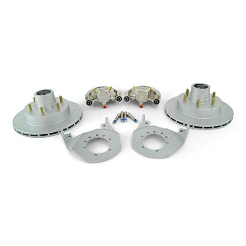KODIAK 12 in Trailer Disc Brake Assy, (Complete 1 Axle Kit) Stainless Steel Calipers with DAC Hub, R