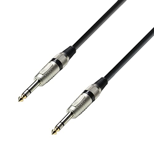 Adam Hall 3 Star Series 6m 6.3mm Jack Stereo to 6.3mm Jack Stereo Audio Cable