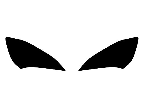 Rvinyl Headlight Protection Film Covers Compatible with Hyundai Genesis 2009-2012 (Coupe) - Blackout Smoke