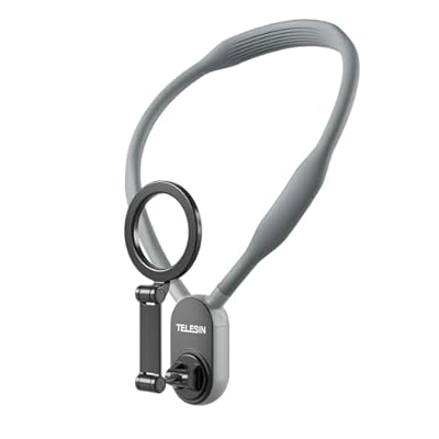TELESIN Magnetic Neck Mount for Phones, Neck Cell Phone Holder POV/Vlog Selfie Mount Hand Free Phone Neck Holder Chest Stand Strap Video Recording for iPhone 17 16 15 14 13 12 Seires Android Phones - product image 1
