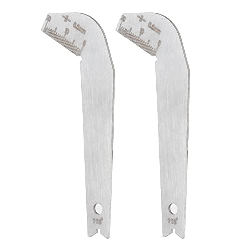 Drilling Bits Gauges, Blade Sharpener Inspection Tool Portable 0.5mm Accuracy Drill Bit Angle Gauge Set for Inspecting for Measuring