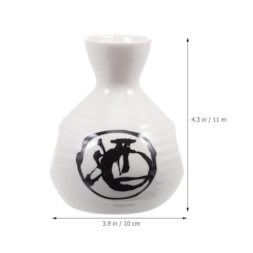 Botella de sake de cerámica con acabado chic japonés y copas de alta calidad INOOMP 3