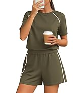 PRETTYGARDEN Shorts Sets Women 2 Piece Outfits Summer 2026 Matching Workout Athletic Clothing Cas...