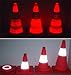 Eurow Reflective Safety Cone with Nighttime LED Lights Multipurpose Traffic Sports Extendable Collapsible 17 Inches