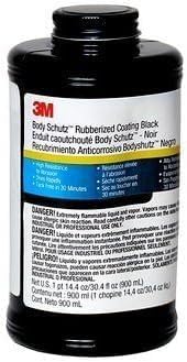 3M (TM) Body Schutz(TM) Recubrimiento de goma negro, 08864, 1 cuarto de galón, 6 por caja