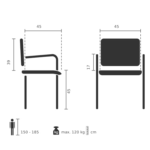 hjh OFFICE Holz-Klappstuhl gepolstert SCANDIO Besucherstuhl Faltstuhl aus Holz klappbar, bis 120 kg, Beige, 729443