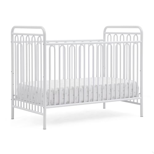 Delta Children Darcy 4-in-1 Metal Convertible Crib, White