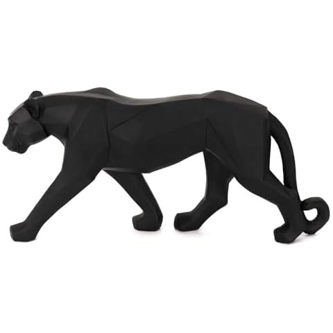 Statue Panthère Origami Noir - HOME DECO FACTORY HD1340 Cover