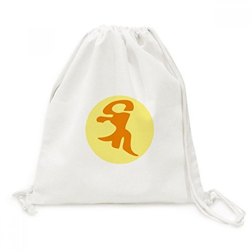 Sac cordon en toile bouddhisme sanscrit pour voyage