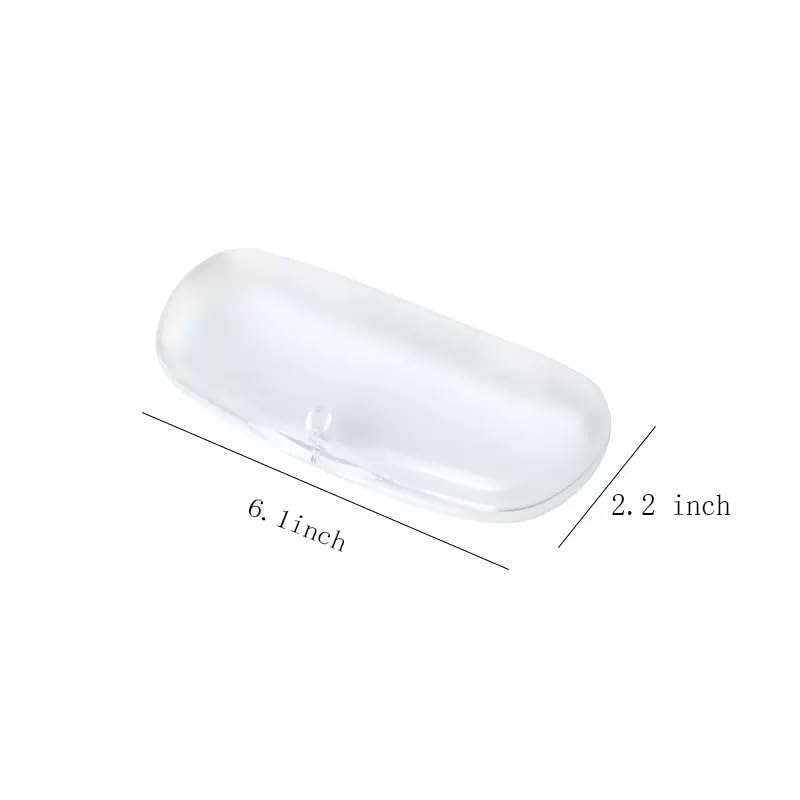 Image of 3 PCS Hard Shell Portable Glasses Cases, Frosted Translucent Protective Case for Glasses, Eyeglass Holder Box