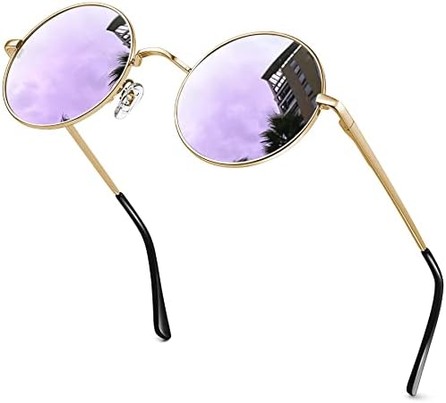 [KANASTAL] サングラス 丸いメンズ 丸型 円形 ラウンド レディース 軽量 UV400 紫外線カット 運転用 釣り 登山 ゴルフ スポーツ 野球 車 おしゃれ