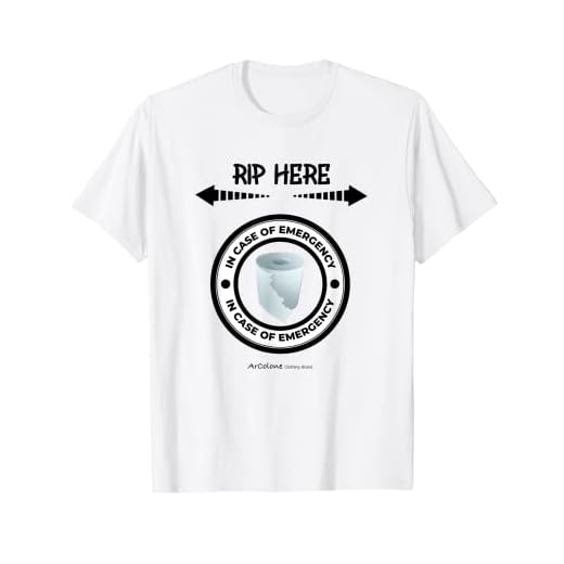 Papel higiénico en caso de emergencia Rip aquí Camiseta