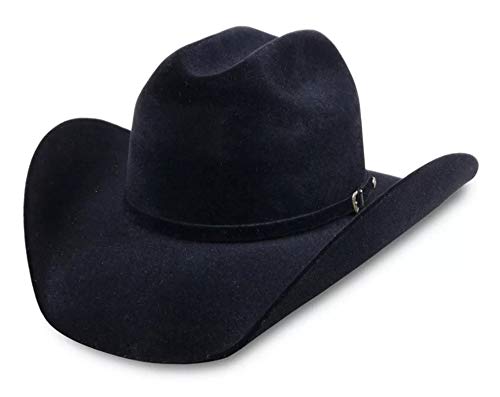 Chapéu Country Austaliano Aveludado Rodeio – Preto G