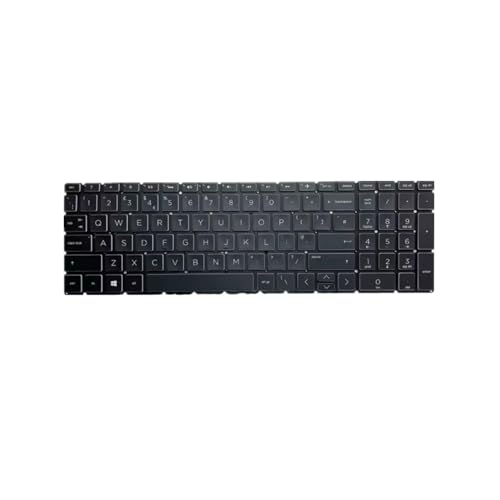 Teclado de laptop para HP Pavilion 15-cx0000 repuesto negro con distribucion UK English