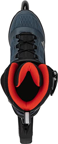 Rollerblade Macroblade 90 Men\'s Adult Fitness Inline Skate, Orion Blue/Spicy Orange, Performance Inline Skates - Thumbnail 5