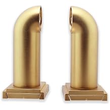 BlastHome Luxury French Return Room Darkening Brackets Premium Quality, Heavy Metal Fits Only Signature Collection Curtain Rods Rod Not Included 1 1/4" Large Diameter, Set of 2 Brushed Gold