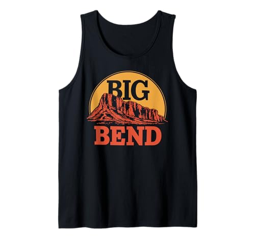 Big Bend Texas National Park Retro Aventura Senderismo Viajes Camiseta sin Mangas