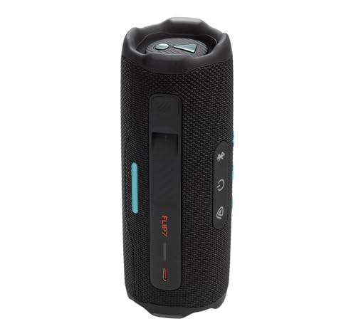 Image of JBL Flip 7 (Black /Orange) + Bundle with divvi! Protective Hardshell Case (Black)
