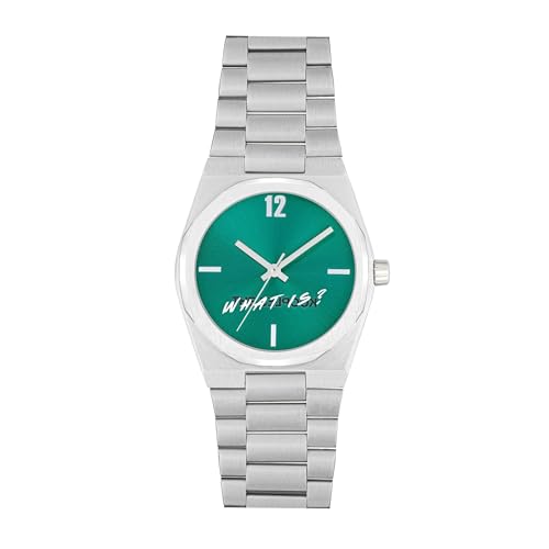 The Kooples - Montre What is - Quartz Mouvement de Montre - Largeur du boîtier: 38 mm - Acier Inoxydable - Green - 5 ATM