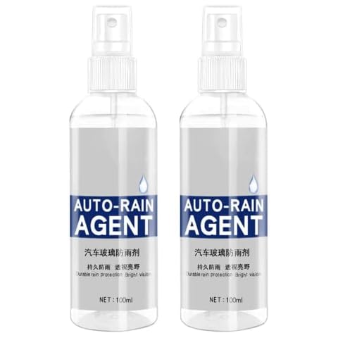 DAASK 2Pcs 100ML Car Glass Anti-Fog Rainproof Agent, Car Glass Waterproof Coating Agent Cover