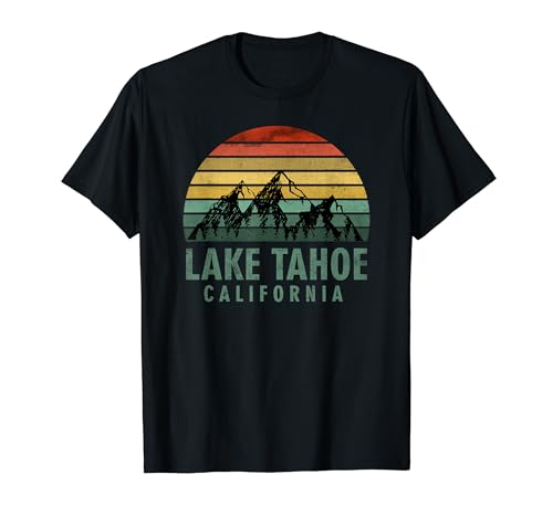 Vintage Mountains Hiking Camping Lake Tahoe California T�V���c