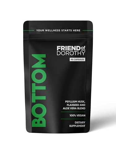 FRIEND OF DOROTHY - Bottom Fiber Supplement for Effortless Prep Time - Helps Promote Digestive Regularity - Psyllium Husk Based - for Men Who Bottom, 90 Capsules